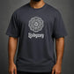 Minimalism Series x Lisbyzey Grey Embossed Dropshoulder T-Shirt – Premium Fine Jersey, Mandala Art