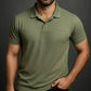 Men’s Olive Green Polo Shirt – Premium Hani Cotton Fabric, Classic Fit, Breathable & Stylish Casual Wear