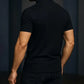 Men’s Black Zipper Polo Shirt – Modern Slim Fit, Premium Hani Cotton, Trendy Street Style