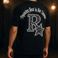 Premium Drop shoulder T-Shirts: Pure White & Black with Rock Star Vintage Lettering